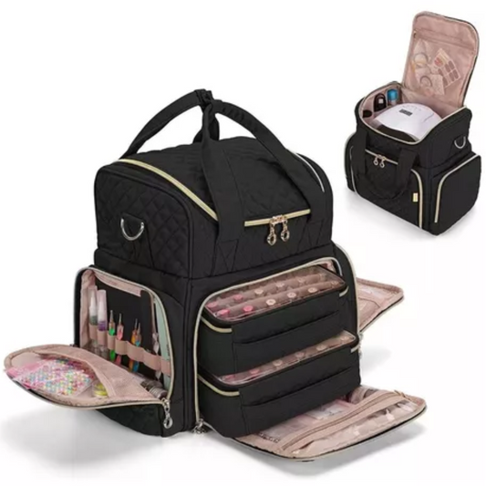 👜 Estuche Organizador Grande para Esmaltes de Uñas – Ideal para Viajes y Profesionales 💅✨