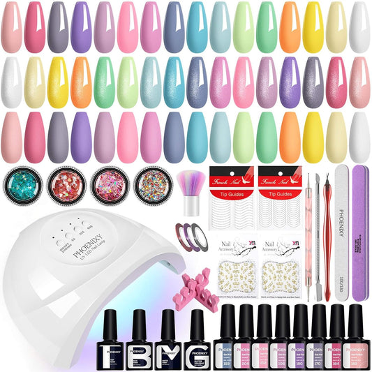 ✨ Kit de Esmaltes semipermanentes con Luz UV - Phoenixy ✨