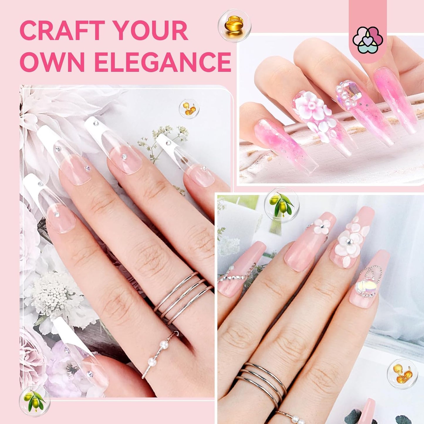 💅 Kit Profesional de Uñas Acrílicas de Lujo 💅